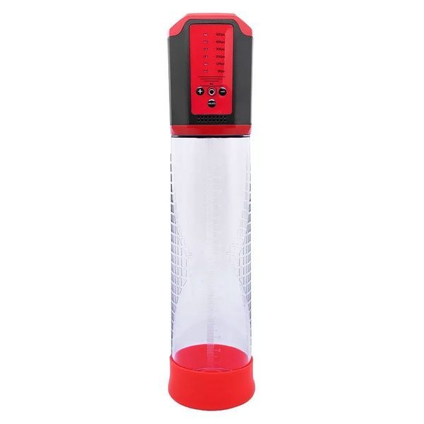 Автоматична вакуумна помпа Men Powerup Passion Enlargement system Red, перезаряджувана, 5 режимів SO6227