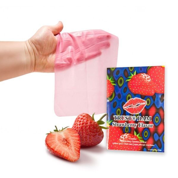 Латексна серветка Latex Dental Dams Strawberry 1 шт SX1266